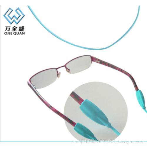 Factory wholesale silicone sports tourism glasses strap eyewear retainer silicone sunglass retainer cable